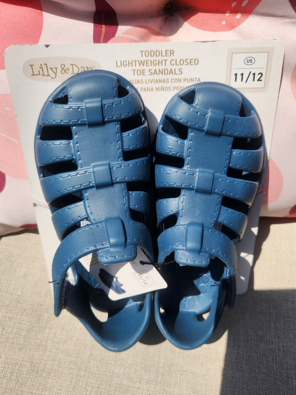 Lily & Dan Toddler Lightweight Closed-Toe Sandals in Blue NWT Size 11/12